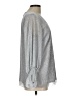 CeCe Metallic Silver 3/4 Sleeve Blouse Size L - photo 4