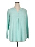 Assorted Brands Teal Long Sleeve Blouse Size XL (estimated) - photo 1