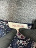 Solitaire 100% Rayon Black 3/4 Sleeve Blouse Size M - photo 7