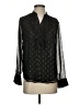 Ann Taylor Polka Dots Black Long Sleeve Blouse Size XS - photo 1