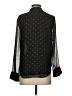 Ann Taylor Polka Dots Black Long Sleeve Blouse Size XS - photo 2