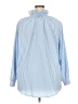 Pomander Place Stripes Blue Long Sleeve Blouse Size XXXL - photo 2