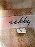Sebby Plaid Tan Coat Size S - photo 6