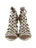 Isola Metallic Silver Gold Heels Size 8 1/2 - photo 2