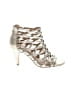 Isola Metallic Silver Gold Heels Size 8 1/2 - photo 1