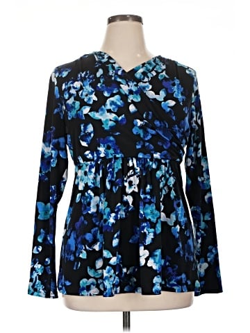 Daisy Fuentes Long Sleeve Blouse (view 1)