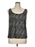 Alex Evenings Silver Sleeveless Top Size 1X - photo 1