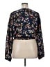 Ann Taylor 100% Polyester Black Long Sleeve Blouse Size XL - photo 2