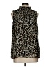 Gibson 100% Polyester Animal Print Brown Sleeveless Blouse Size L - photo 1
