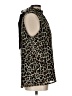 Gibson 100% Polyester Animal Print Brown Sleeveless Blouse Size L - photo 4