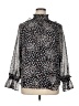 Ann Taylor 100% Polyester Black Long Sleeve Blouse Size XL - photo 1