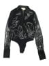 Rococo Sand 100% Polyester Black Bodysuit Size XS - photo 1