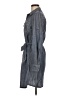 Tory Burch 100% Cotton Gray Trenchcoat Size 6 - photo 5