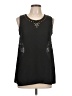 Baciano 100% Polyester Black Sleeveless Blouse Size L - photo 1