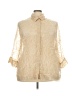 Ruby Rd. Ivory 3/4 Sleeve Button-Down Shirt Size 24W - photo 1