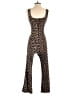 Shein Animal Print Brown Jumpsuit Size XXS - photo 2