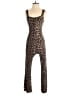 Shein Animal Print Brown Jumpsuit Size XXS - photo 1