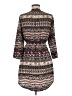 Stella Tweed 100% Polyester Paisley Brown Casual Dress Size M - photo 2