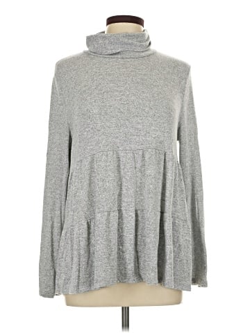 Cotton Bleu Turtleneck Sweater (view 1)