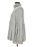 Cotton Bleu Gray Turtleneck Sweater Size M - photo 5