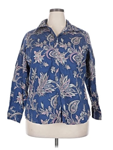 Coldwater Creek 3/4 Sleeve Button-Down Shirt (view 1)