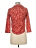 Mia Joy 100% Polyester Floral Red 3/4 Sleeve Blouse Size 8 - photo 2