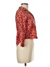 Mia Joy 100% Polyester Floral Red 3/4 Sleeve Blouse Size 8 - photo 4