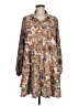 Shein 100% Polyester Paisley Brown Casual Dress Size 8 - 10 - photo 1