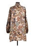 Shein 100% Polyester Paisley Brown Casual Dress Size 8 - 10 - photo 2