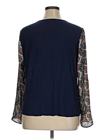Black Rainn Long Sleeve Blouse (view 2)