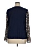 Black Rainn Paisley Blue Long Sleeve Blouse Size XL - photo 2