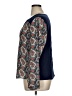 Black Rainn Paisley Blue Long Sleeve Blouse Size XL - photo 5