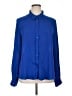 Laundry by Shelli Segal 100% Polyester Blue Long Sleeve Blouse Size XL - photo 1