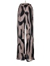 Shein 100% Polyester Print Brown Tan Casual Pants Size 2 - photo 2