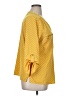 Adrienne Vittadini Polka Dots Yellow 3/4 Sleeve Blouse Size XL - photo 4