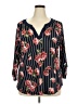 Naif Black 3/4 Sleeve Blouse Size 3X - photo 1