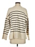 Zara Stripes Ivory Turtleneck Sweater Size S - photo 1