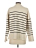 Zara Stripes Ivory Turtleneck Sweater Size S - photo 2