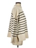 Zara Stripes Ivory Turtleneck Sweater Size S - photo 4