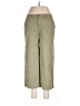 Garnet Hill Solid Green Khakis Size 8 - photo 1