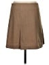 Theory Chevron-herringbone Tan Wool Skirt Size 4 - photo 2