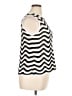 City Chic 100% Polyester Ivory Silver Sleeveless Blouse Size 14 Plus (XS) - photo 4