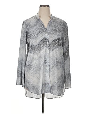 Joan Vass Long Sleeve Blouse (view 1)