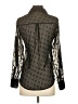 Express 100% Polyester Polka Dots Black Long Sleeve Blouse Size XS - photo 2