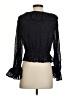 Majorelle 100% Polyester Black 3/4 Sleeve Blouse Size S - photo 2