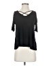 Caution to the Wind Black Short Sleeve Top Size M - photo 1