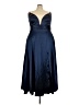 Mac Duggal 100% Polyester Blue Cocktail Dress Size 22 - photo 1
