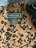 Point Sur 100% Silk Animal Print Brown Long Sleeve Silk Top Size L - photo 7