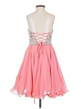 strapless open back dress Peach Junior Prom Dresses,Prom Dress with Sleeves,Tulle Prom Dress,PD00338, US14W / Purple main image 0
