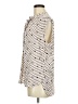Ann Taylor LOFT Outlet 100% Polyester Polka Dots Ivory Sleeveless Blouse Size M - photo 5